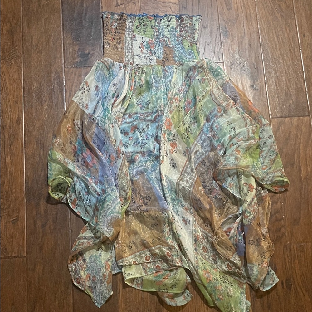 Floral Patchwork Bohemian Skirt